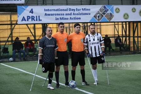 Bakı Olimpiya Stadionunda Qarabağ və Neftçi amputant futbol komandalarının oyunu keçirilib