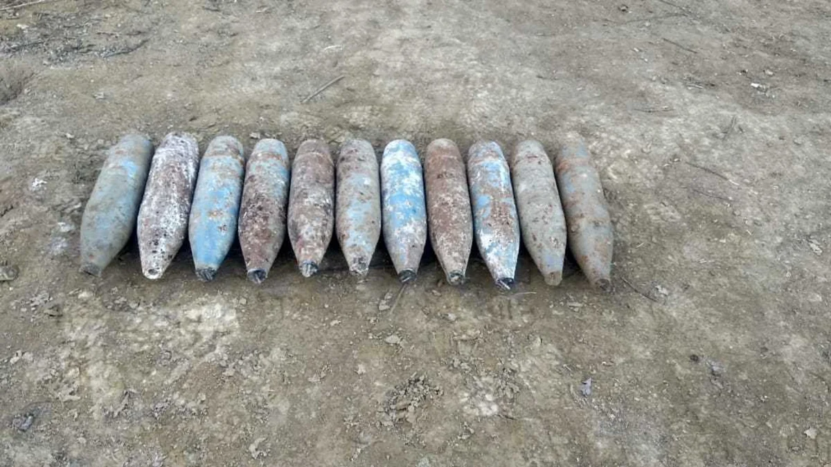 Tovuzda 11 ədəd top mərmisi tapılıb