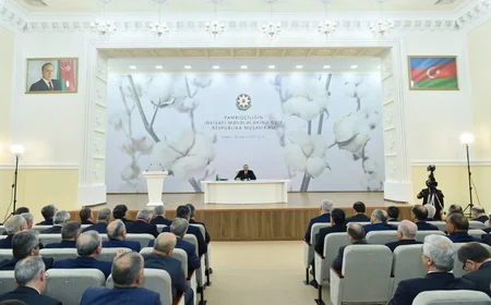 President Ilham Aliyev attends conference on development of cotton-growing - UPDATED