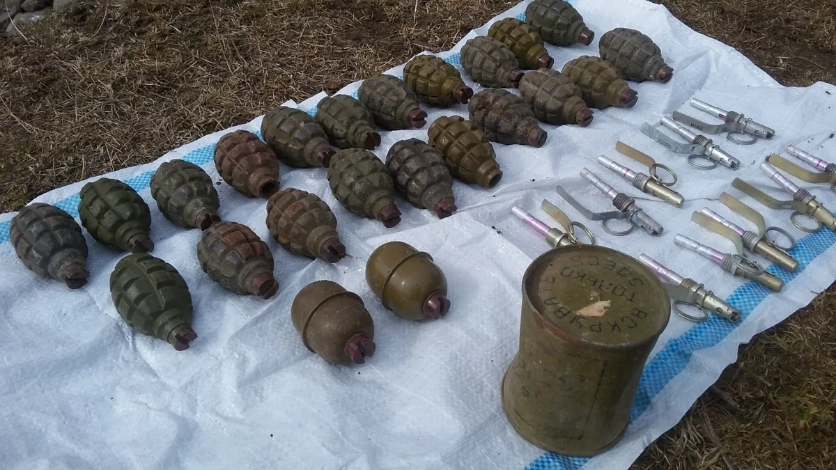 Daşkəsəndə əl qumbaraları tapılıb