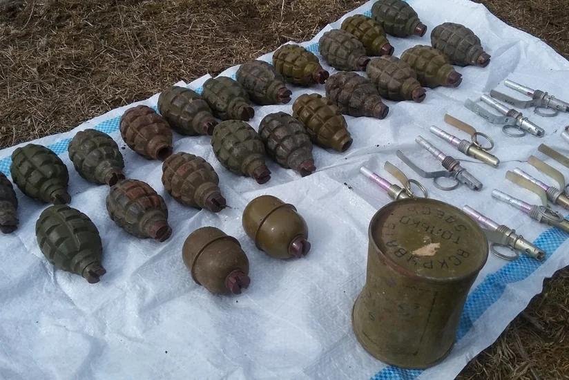 Daşkəsəndə əl qumbaraları tapılıb