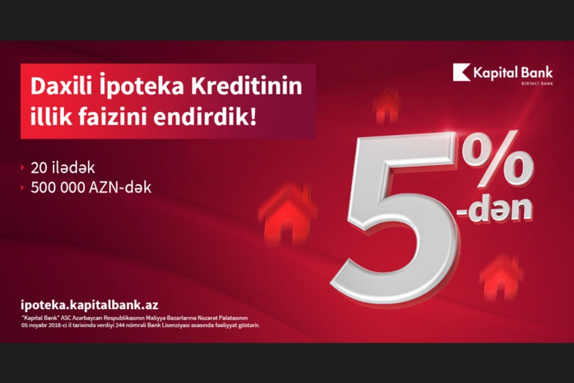 Arzuladığınız evi “Kapital Bank”la alın!