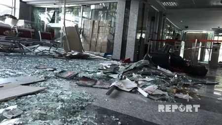 Türkiyə parlamentinin binası partlayışdan sonra - FOTOREPORTAJ