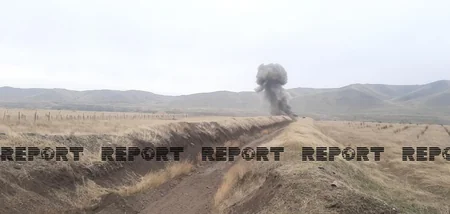 Suqovuşana çəkilən yeni yol minalardan təmizlənir