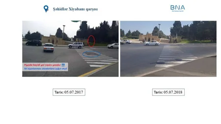Bakının bəzi ərazilərindəki piyada keçidlərində çatışmazlıqlar aradan qaldırılıb