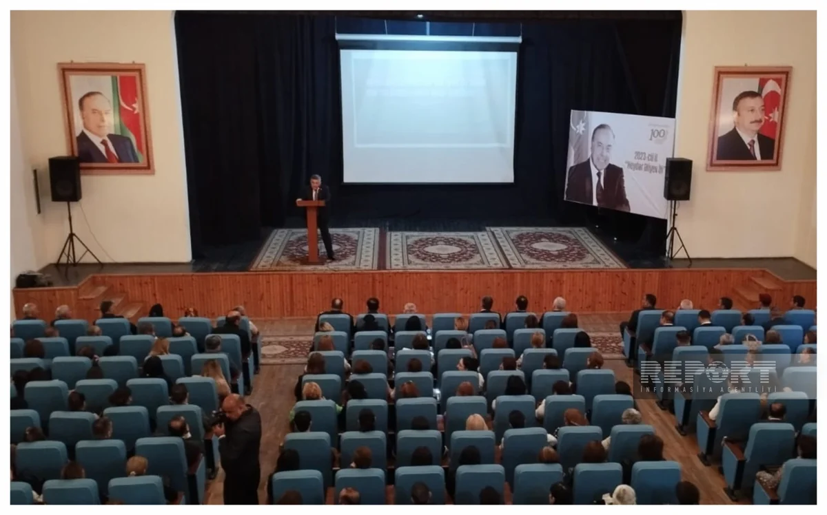 Şabranda Ulu Öndər Heydər Əliyevin 100 illik yubileyi qeyd olunub