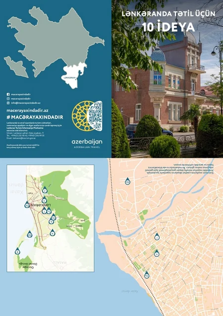 Cənub turizm dəhlizi üzrə Lənkəran-Astara regional xəritəsi hazırlanıb