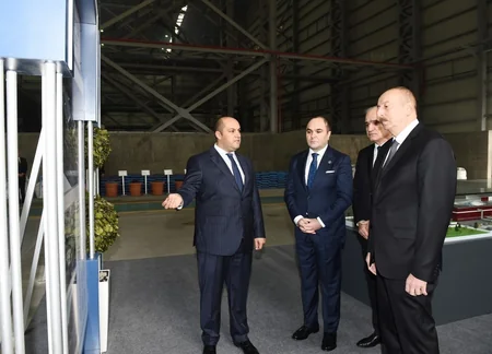 Sumqayıt Kimya Sənaye Parkında əlvan metallar və ferroərintilər zavodunun açılışı olub