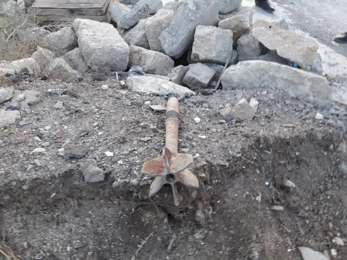 Nərimanov rayonunda top mərmisi tapılıb