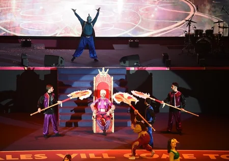 President Ilham Aliyev and first lady Mehriban Aliyeva attend opening of Rhythmic Gymnastics World Championships