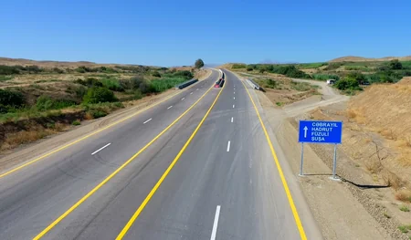Şükürbəyli–Cəbrayıl–Hadrut avtomobil yolunun Şükürbəyli–Cəbrayıl hissəsinin açılışı olub