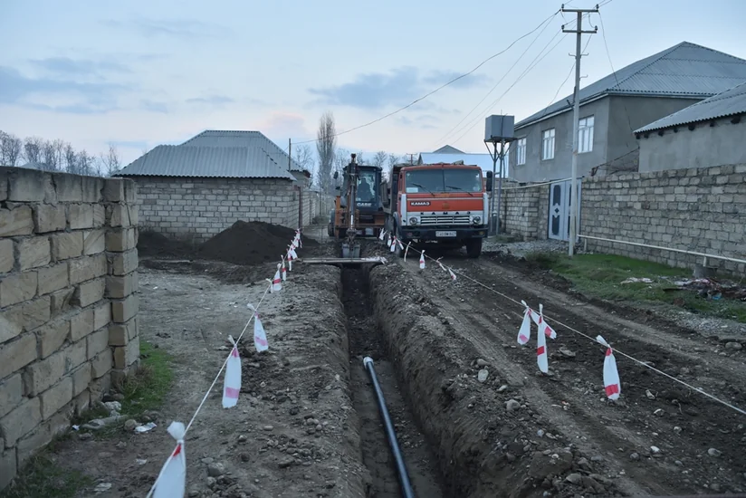 ​Xaçmazda içməli su və kanalizasiya sistemlərinin yenilənmə layihəsinin ikinci mərhələsinə başlanılıb