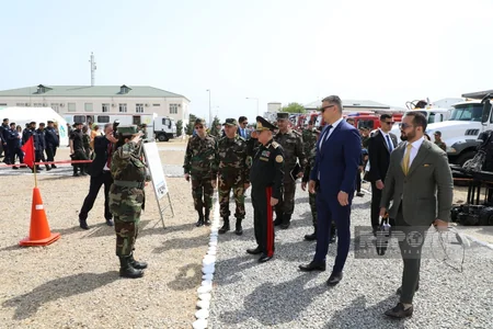FHN-in hərbi hissəsində təlim keçirilib, Kəmaləddin Heydərov izləyib - YENİLƏNİB