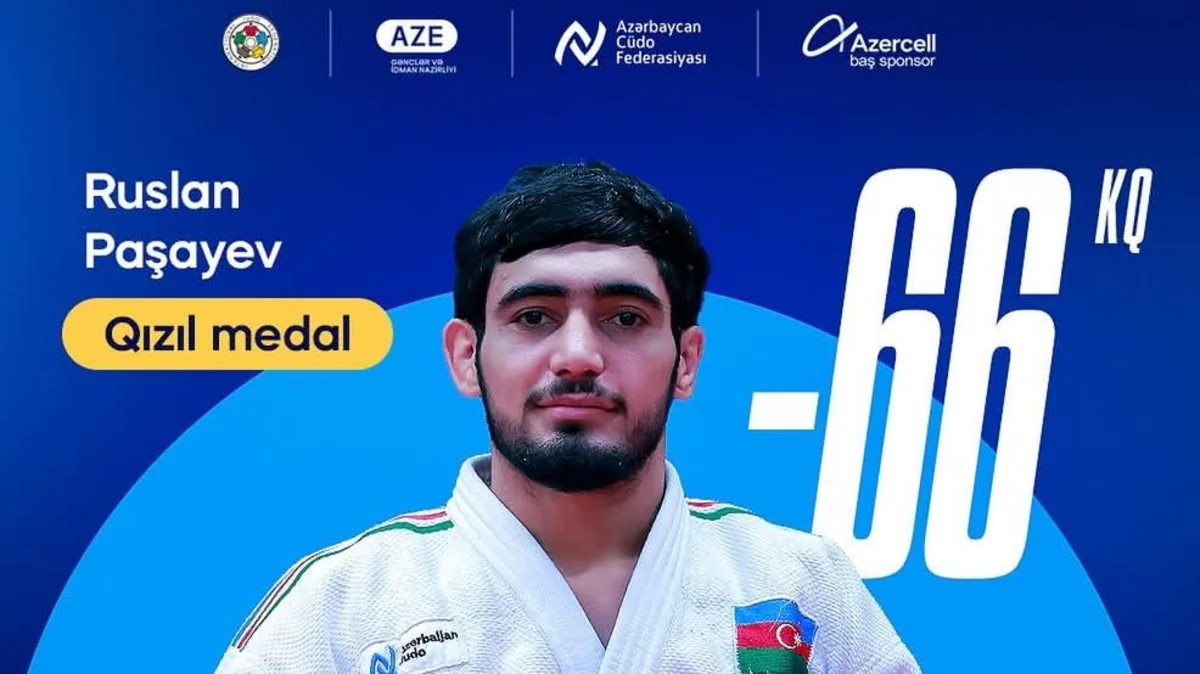 Finalda fransalı rəqibinə qalib gələn Azərbaycan cüdoçusu Böyük Dəbilqə turnirinin qalibi olub