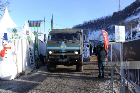 BQXK-yə məxsus avtomobillər Laçından Xankəndi istiqamətinə maneəsiz hərəkət edib - YENİLƏNİB