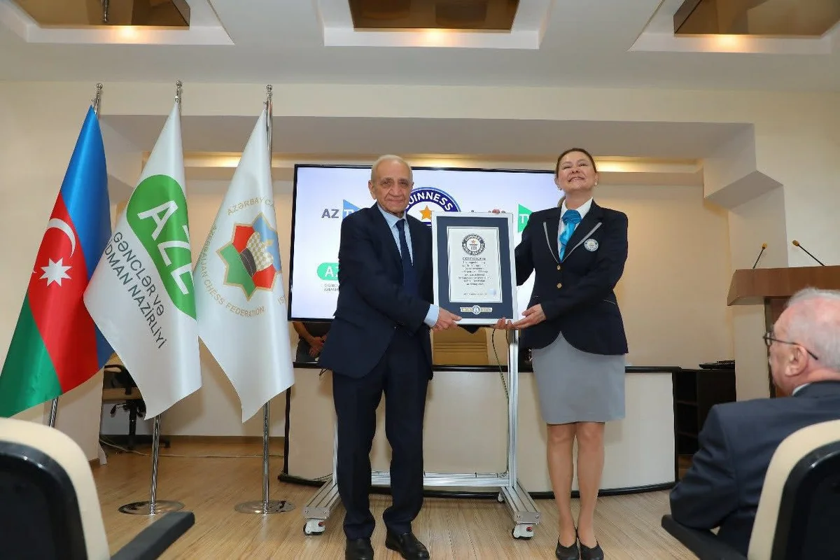 Faig Hasanov's Chess Club program enters Guinness World Records as longest-running sports TV program
