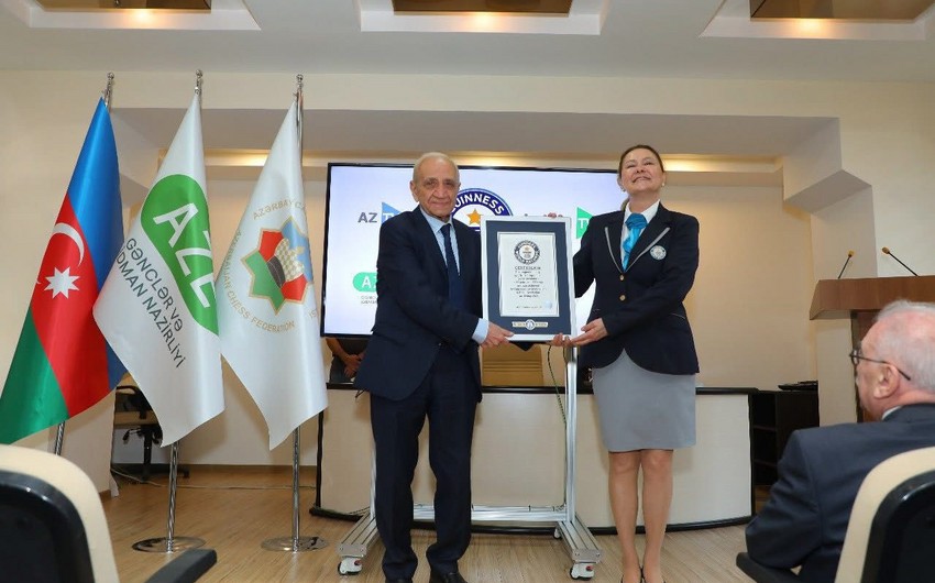 Faig Hasanov's Chess Club program enters Guinness World Records as longest-running sports TV program