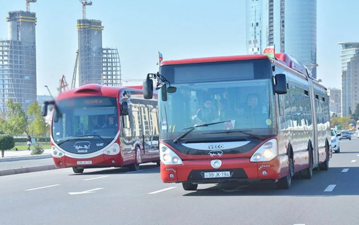 Bakıda 8 marşrut xətti üzrə avtobusların hərəkət sxemi dəyişdiriləcək