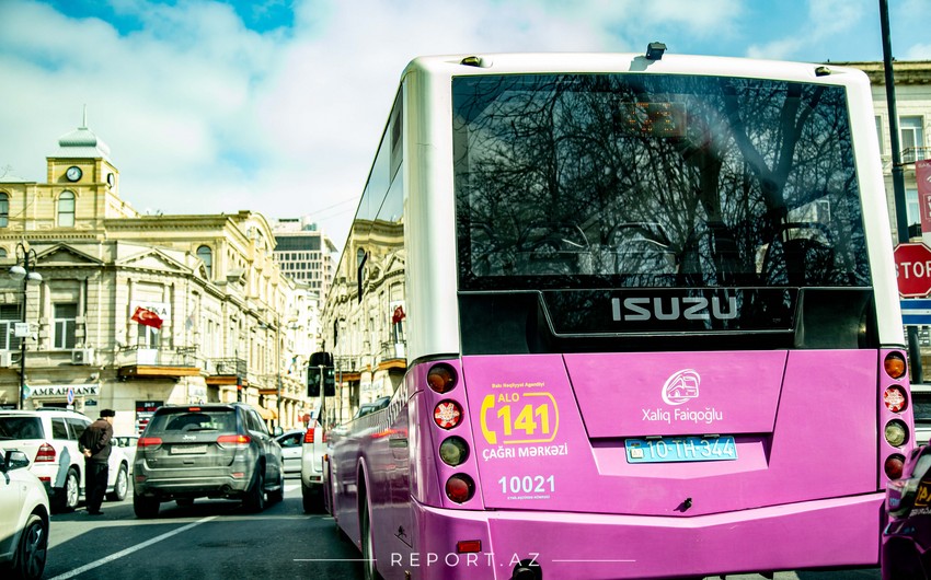 Bakıda 152 avtobus gecikmə ilə hərəkət edir