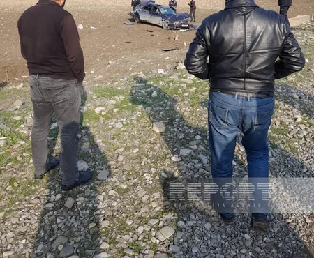 В Шеки произошло ДТП, есть раненые 