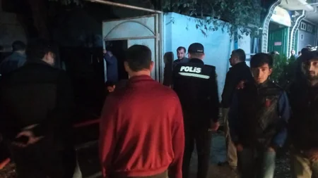 Sabirabadda yanğın baş verən bazar ərazisinə polis əməkdaşları cəlb olunub