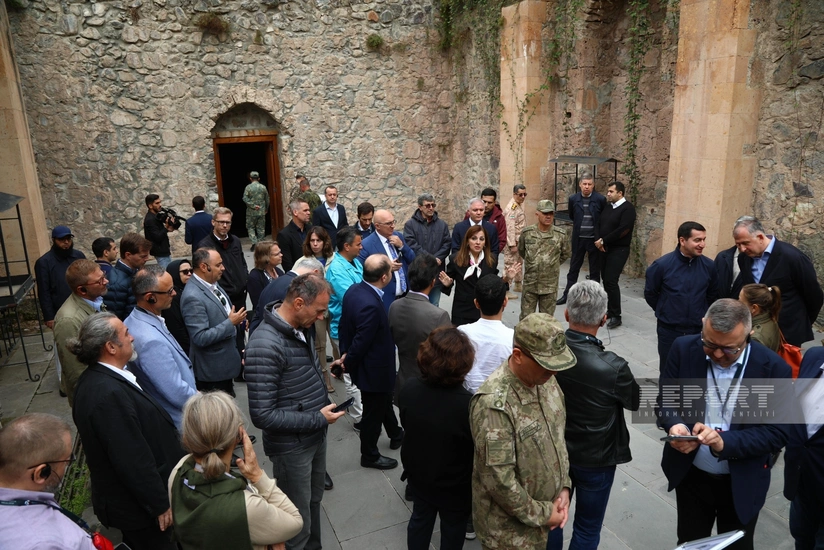 Diplomats visit Khudavang Monastery in Azerbaijan