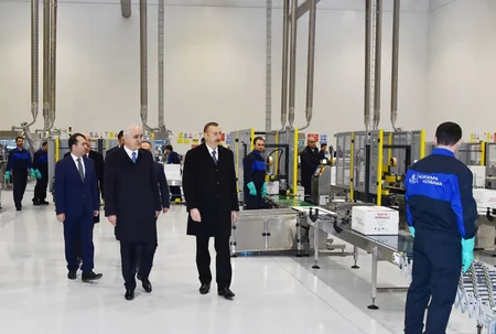 Azərbaycan Prezidenti Sumqayıt Kimya Sənaye Parkında olub