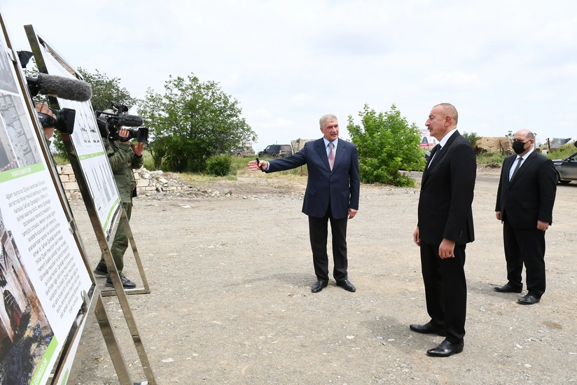 İlham Əliyev Ağdamda Qiyaslı məscidində olub - YENİLƏNİB