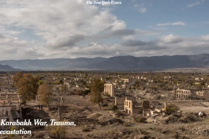Füzuli və Ağdamdakı dağıntılar haqqında məqalə “The New York Times”da