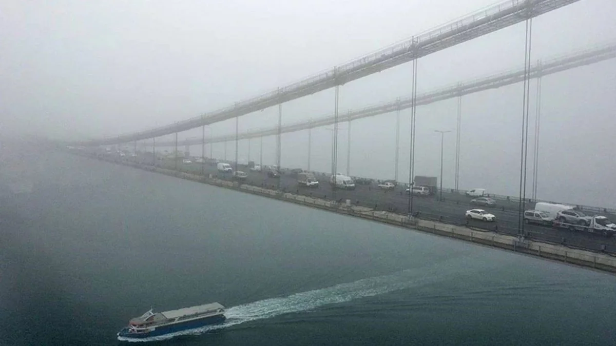 Navigation suspended in Bosphorus due to fog