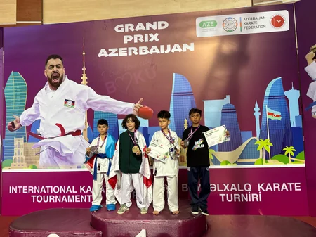 Azərbaycan karateçiləri Bakıdakı yarışda medal sıralamasında birinci yeri tutub