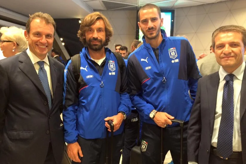 Futbol üzrə İtaliya yığma komandası Bakıya gəlib