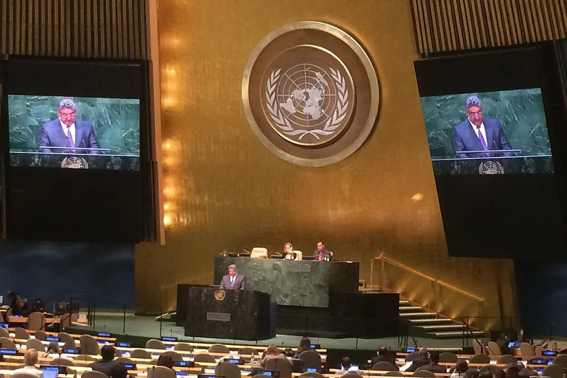 Azərbaycanın gənclər və idman naziri BMT-nin Baş Asambleyasında Bakı-2015in təqdimatını keçirib