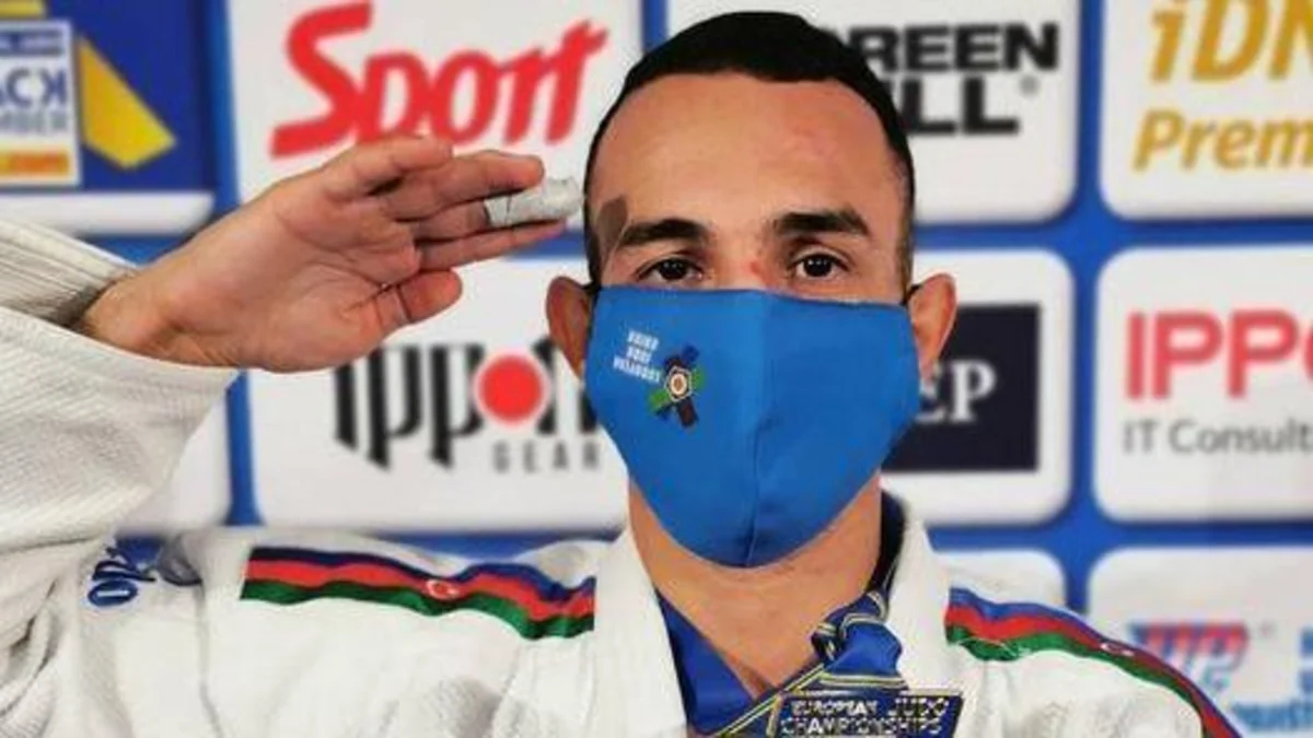 Cüdoçumuz çempionluğunu əsgər salamı ilə qeyd etdi