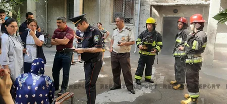 Mingəçevirdə yaşayış binasında yanğın olub