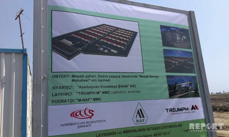 Masallı Sənaye Məhəlləsində tikinti işləri gələn il başa çatdırılacaq - FOTO
