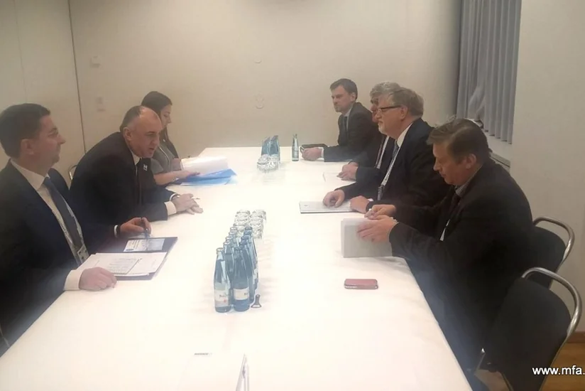 Elmar Mammadyarov discusses Karabakh conflict settlement with Herbert Salber