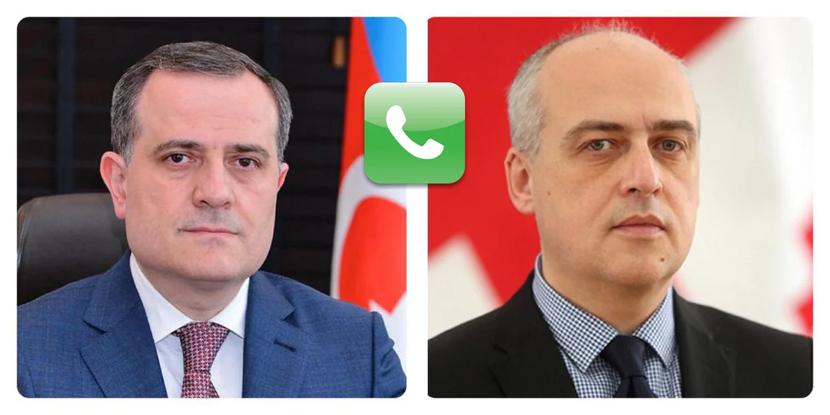 Azərbaycan və Gürcüstan XİN başçıları arasında telefon danışığı olub