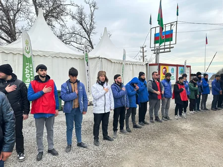 Protest on Khankandi-Lachin road going on for 119 days