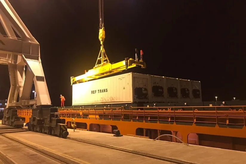 Очередной поезд из Китая прошел через Бакинский порт и отправился в Турцию