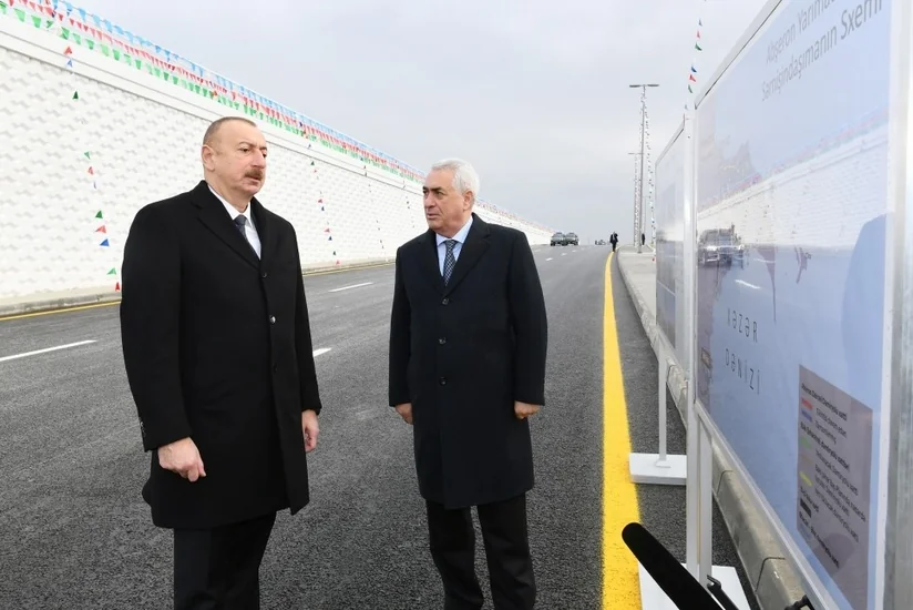 Prezident İlham Əliyev Pirşağıda avtomobil tunelinin açılışında iştirak edib - YENİLƏNİB