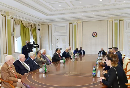 President Ilham Aliyev receives participants of 55th Convention of World Boxing Council