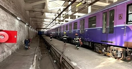 Metroda yanğınla bağlı təlim keçirilib