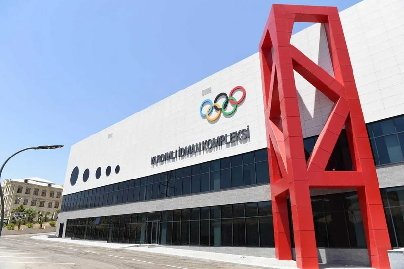 Yardımlıda İdman Kompleksinin açılışı olub