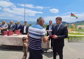 Növbəti köç karvanı Xocalı şəhəri və Ballıca kəndinə çatıb, açarlar təqdim edilib - VİDEO - YENİLƏNİB-2
