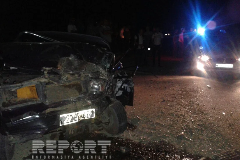 ​Göyçayda yol qəzası baş verib, iki nəfər xəsarət alıb - FOTO