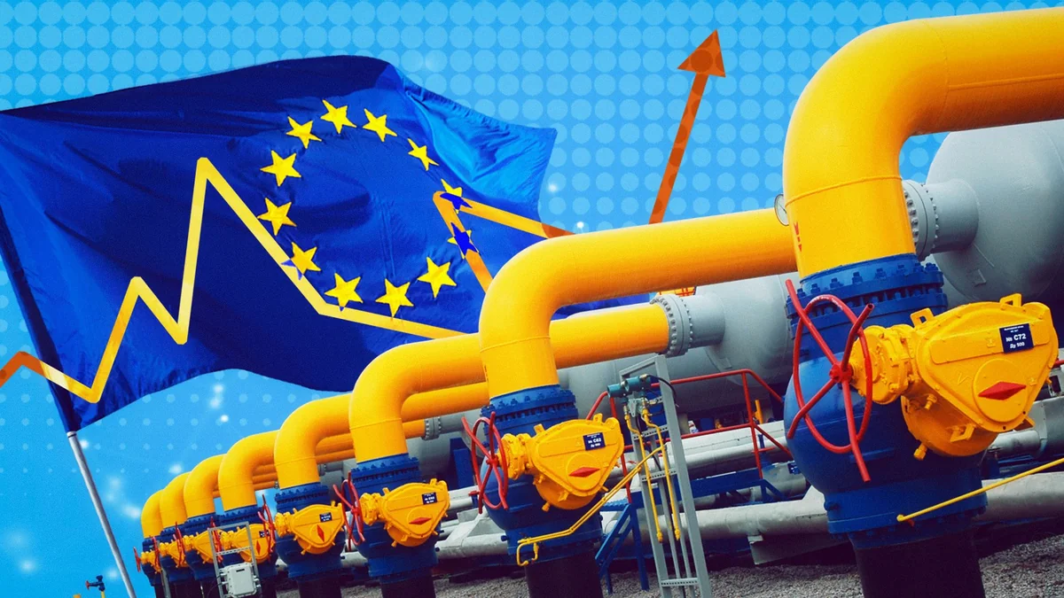 Импорт газа РФ в Европу сократился за два года на 70%