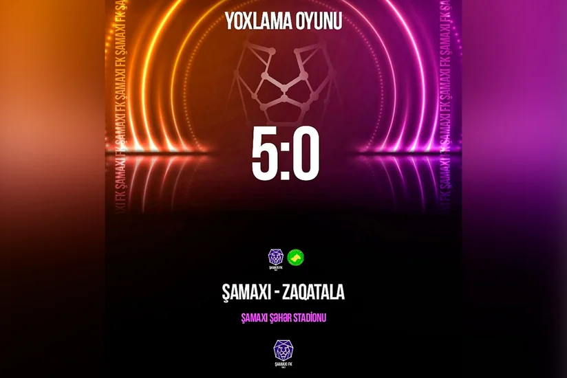Şamaxı klubu yoxlama oyununda qələbə qazanıb