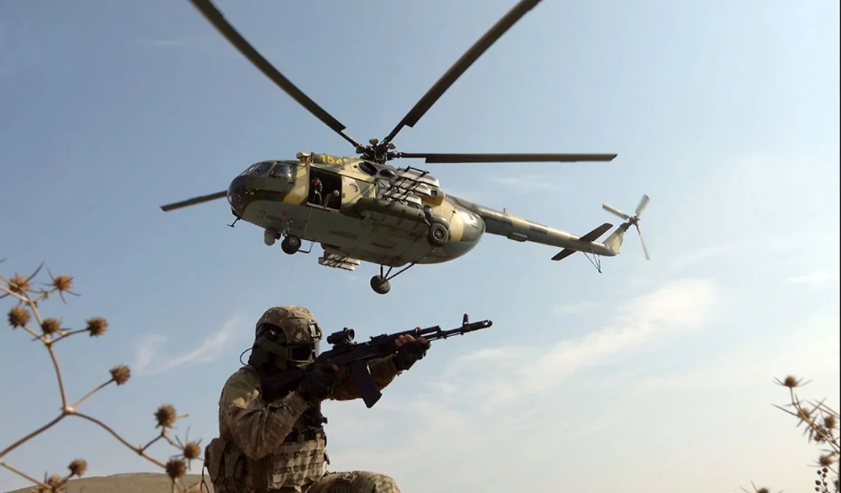 Продолжаются учения спецназа Азербайджана