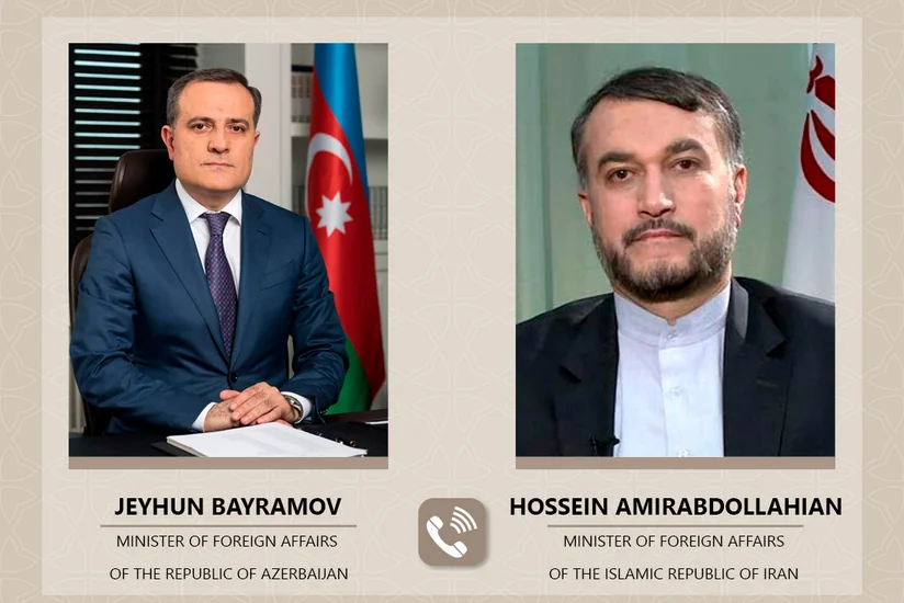 Azerbaijani, Iranian FMs hold phone conversation